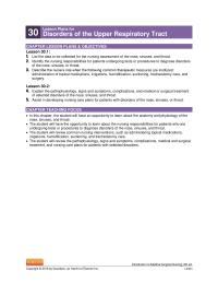 Chapter 30 Homework Having Nasal Surgery Assessment Pain