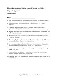 Chapter 38 Homework Describe The Dash Dietary Approaches Stop Hypertension