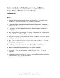 Chapter 41 Homework What The Goal Drug Therapy Hepatic Encephalopathy