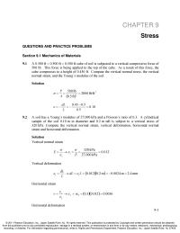 Chapter 9 Then compute the normal and shear stresses acting