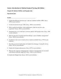 Chapter 48 Homework Describe External Insulin Pump And Explain The