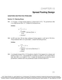 Chapter 15 The design can be made acceptable by increasing