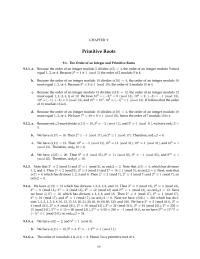 History & Theory Chapter 9 Homework Note That 5 Which Has Divisors And