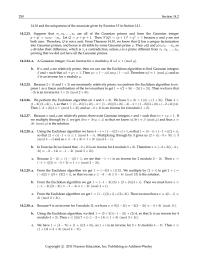 History & Theory Chapter 14 Homework Gaussian Integers And Such That Multiply Through