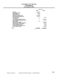 Accounting Chapter 2 Homework Income cloud Services Income installation Income technical Support