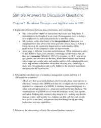Human Resources Chapter 02 All Data Are Stored Tables Queries Only