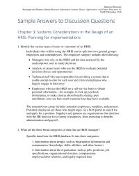 Human Resources Chapter 03 The Systems Development Process Has Been Discussed