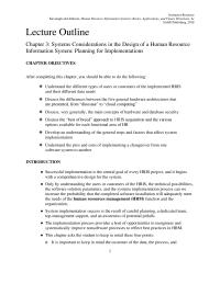 Human Resources Chapter 03 Instead Single Large Mainframe Running All The