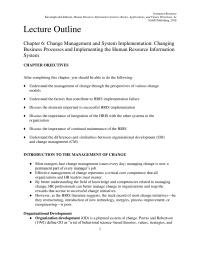 Human Resources Chapter 06 By better understanding the field of knowledge
