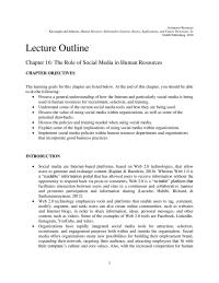 Human Resources Chapter 16 First Can Improve Internal Communications Can Improve