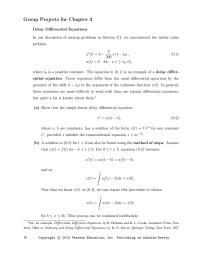 Chapter 3 Homework Show That The Simple Linear Delay Differential