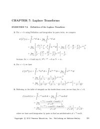 Chapter 7 Homework Referring to the table of integrals on the inside front cover