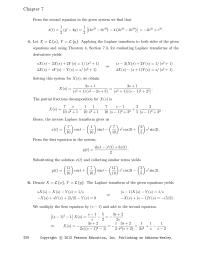 Chapter 7 Homework Hence The Inverse Laplace Transform Gives Cost