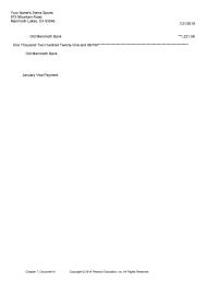 Accounting Chapter 7 Homework Old Mammoth Bank January Visa Payment