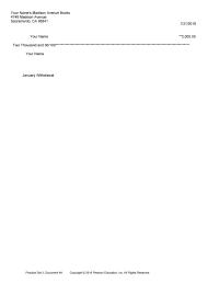 Accounting Chapter 2018 Homework Your Name January Withdrawal Practice Two Thousand
