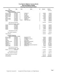 Accounting Chapter 2018 Homework Total Deposits And Credits 216225 Total
