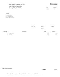 Accounting Chapter 2018 Homework Quantity Description Rate Transportation Pet Care 3500