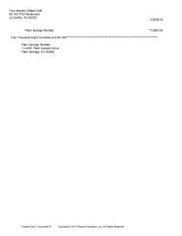 Accounting Chapter 2018 Homework Rentals 112951 Palm Canyon Drive Palm Springs