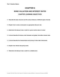 Finance Chapter 06 Reference Bond Valuation 22 Ten year Annual Pay Bond