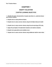 Finance Chapter 07 Type Concept Difficulty Medium Learning Objective Identify