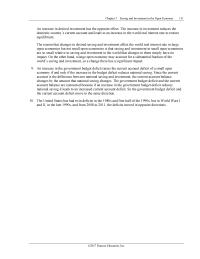Economics Chapter 5 The United States has had twin deficits in the 1980s