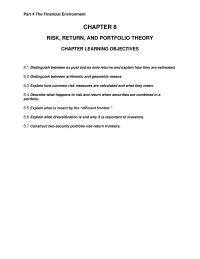 Finance Chapter 08 Editionwhat Are The Arithmetic And Geometric Average