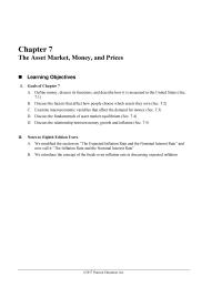 Economics Chapter 7 Money thus permits people to trade with less cost&nbsp;