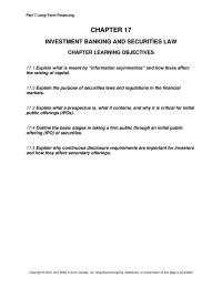 Finance Chapter 17 John Wiley Amp Sons Canada