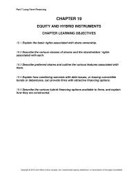 Finance Chapter 19 Reference Preferred Shares 21 Interest Rates Have Gone