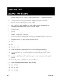 Chapter 2 Homework Kinematic Viscosity 247 Standard Calibrated Glass Capillary