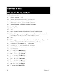 Chapter 3 Homework Three Pressure Measurement Absolute And Gage