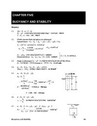Chapter 5 Homework&nbsp;The displaced volume is a composite of a cylinder and a hemisphere