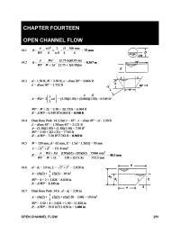 Chapter 14 Homework&nbsp;Iterate on y to find alternate depth for which