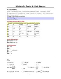 Chemical Engineering Chapter 1 Total number of lB moles gas in the system