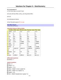 Chemical Engineering Chapter 4 The type of reactor does not change the expression&nbsp;