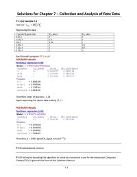 Chemical Engineering Chapter 7 First we fit a polynomial to the data