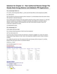 Chemical Engineering Chapter 11 the reaction mixture does not get heated