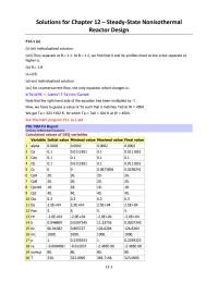 Chemical Engineering Chapter 12 Conversion increases with increase in heat of