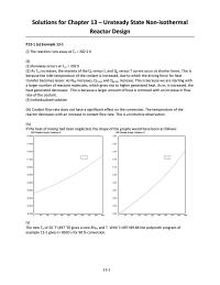 Chemical Engineering Chapter 13 Coolant flow rate does not have a significant