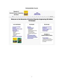Chemical Engineering Web These are topics that were streamlined out of