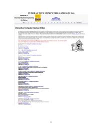 Chemical Engineering Computer Games the player will be asked a number of questions