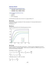 Chemical Engineering Chapter 4 the concentration of A leaving the third reactor