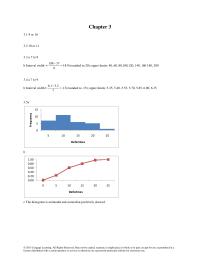 Chapter 3 The histogram is unimodal and somewhat positively