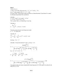 Chemical Engineering Chapter 14&nbsp;Da and hence Per cannot&nbsp;be obtained using tubular