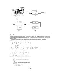 Chemical Engineering Chapter 14 The enthalpy balance allows the identification