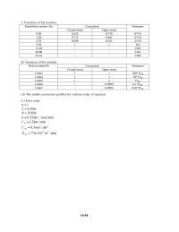 Chemical Engineering Chapter 14 The radial conversion profiles for various order