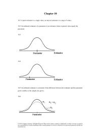 Chapter 10 If there are two unbiased estimators of a parameter