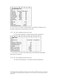 Chapter 19 The two population locations are the same