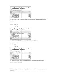 Chapter 19 Spearman Rank Correlation Price And Odometer Spearman