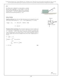 Mechanical Engineering Chapter 14 Homework If it is originally at rest, determine the distance